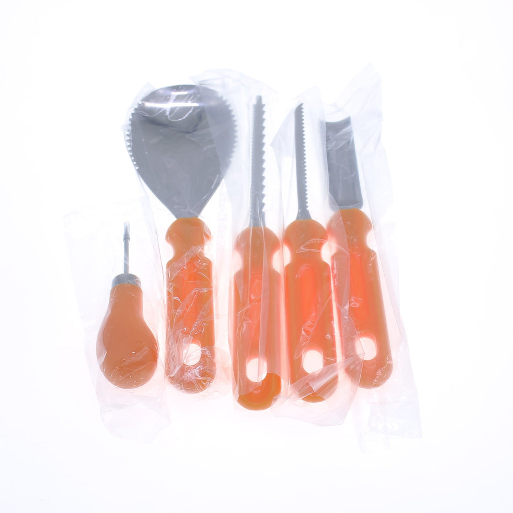 Halloween Pumpkin Carving Kit Tools and Supplies with Stainless Steel Blades Wooden Handles - Image 9