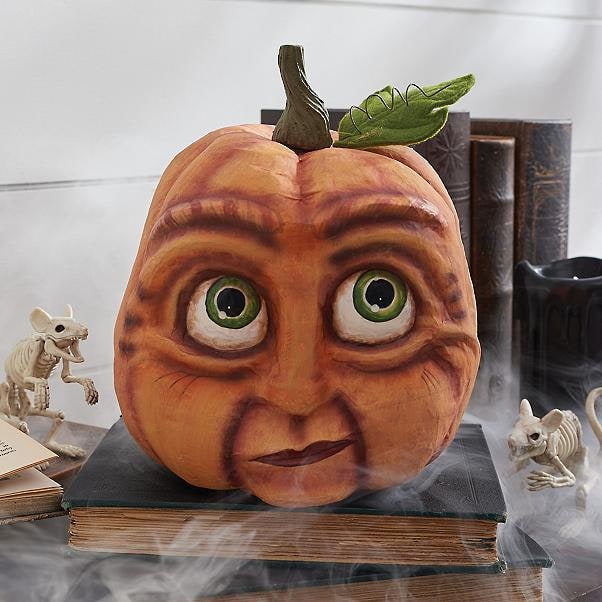 Halloween Pumpkin Decorations with Expressive Faces Resin Figurine for Party and Haunted House Décor - Image 11