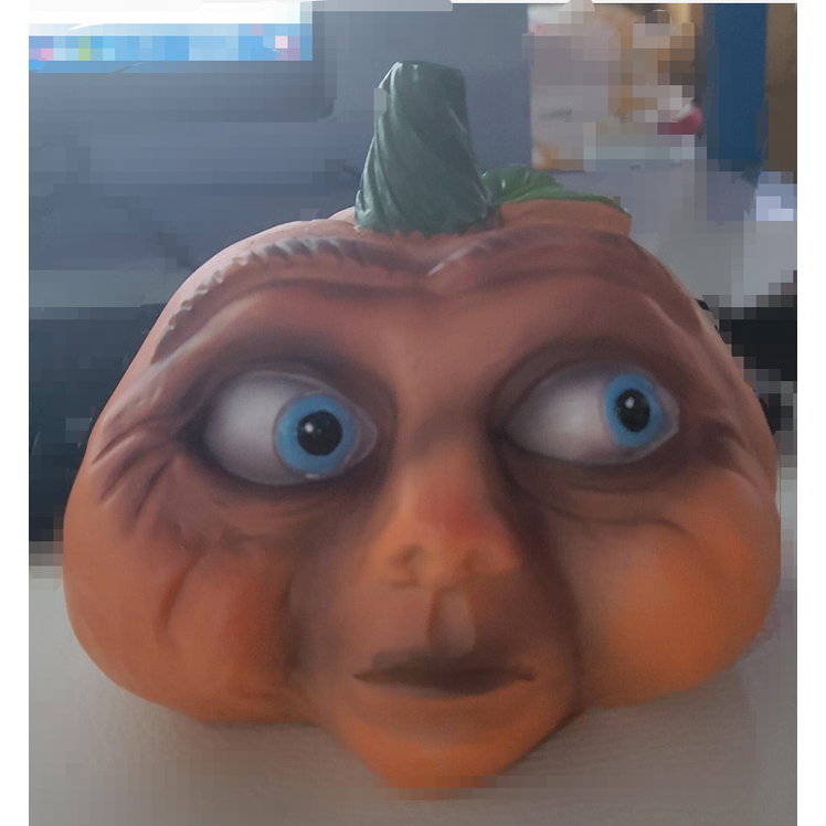 Halloween Pumpkin Decorations with Expressive Faces Resin Figurine for Party and Haunted House Décor - Image 1