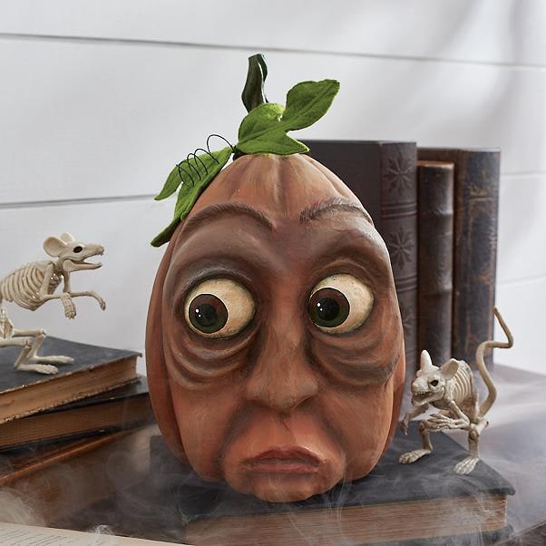 Halloween Pumpkin Decorations with Expressive Faces Resin Figurine for Party and Haunted House Décor - Image 4