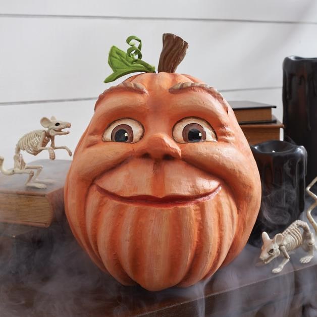 Halloween Pumpkin Decorations with Expressive Faces Resin Figurine for Party and Haunted House Décor - Image 5