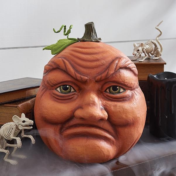 Halloween Pumpkin Decorations with Expressive Faces Resin Figurine for Party and Haunted House Décor - Image 7