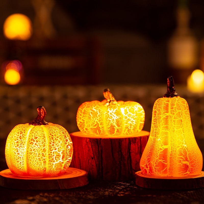 Halloween Pumpkin Decorations with LED Lights and Battery Operation - Image 4
