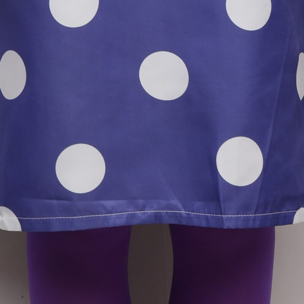 Halloween Purple Polka Dot Character Dress with and Tights Envy Costume - Image 5