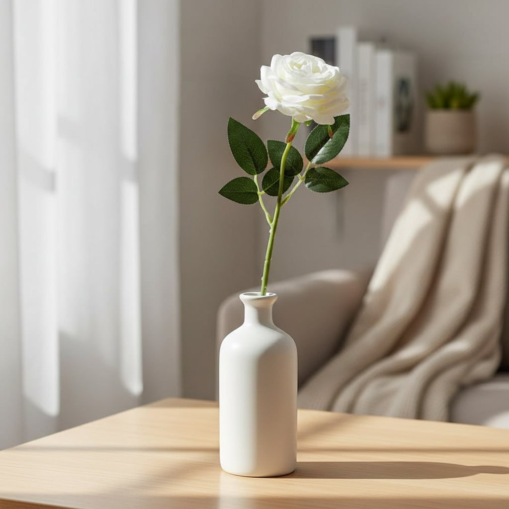 Halloween Realistic Artificial Fake Roses with Long Stems for Home Decor and Party Decoration - Image 5