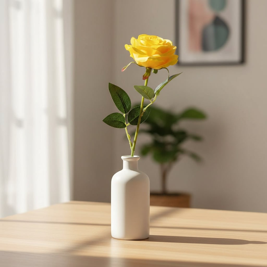 Halloween Realistic Artificial Fake Roses with Long Stems for Home Decor and Party Decoration - Image 8