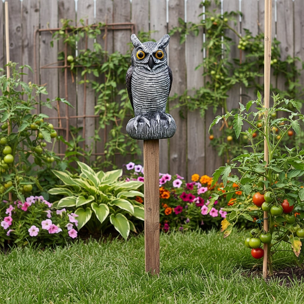 Halloween Realistic Owl Decoy and Statue for Garden Yard Decoration to Scare Birds Figurines - Image 6