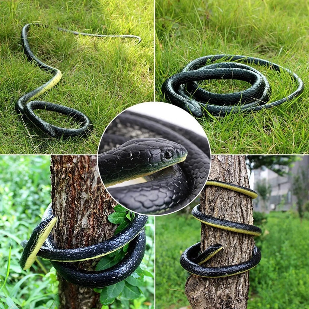 Halloween Realistic Rubber Snake Toy Water Prop for Spooky Decoration - Image 2