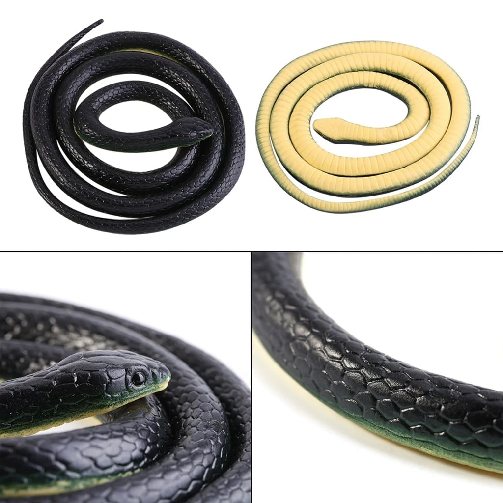 Halloween Realistic Rubber Snake Toy Water Prop for Spooky Decoration - Image 3
