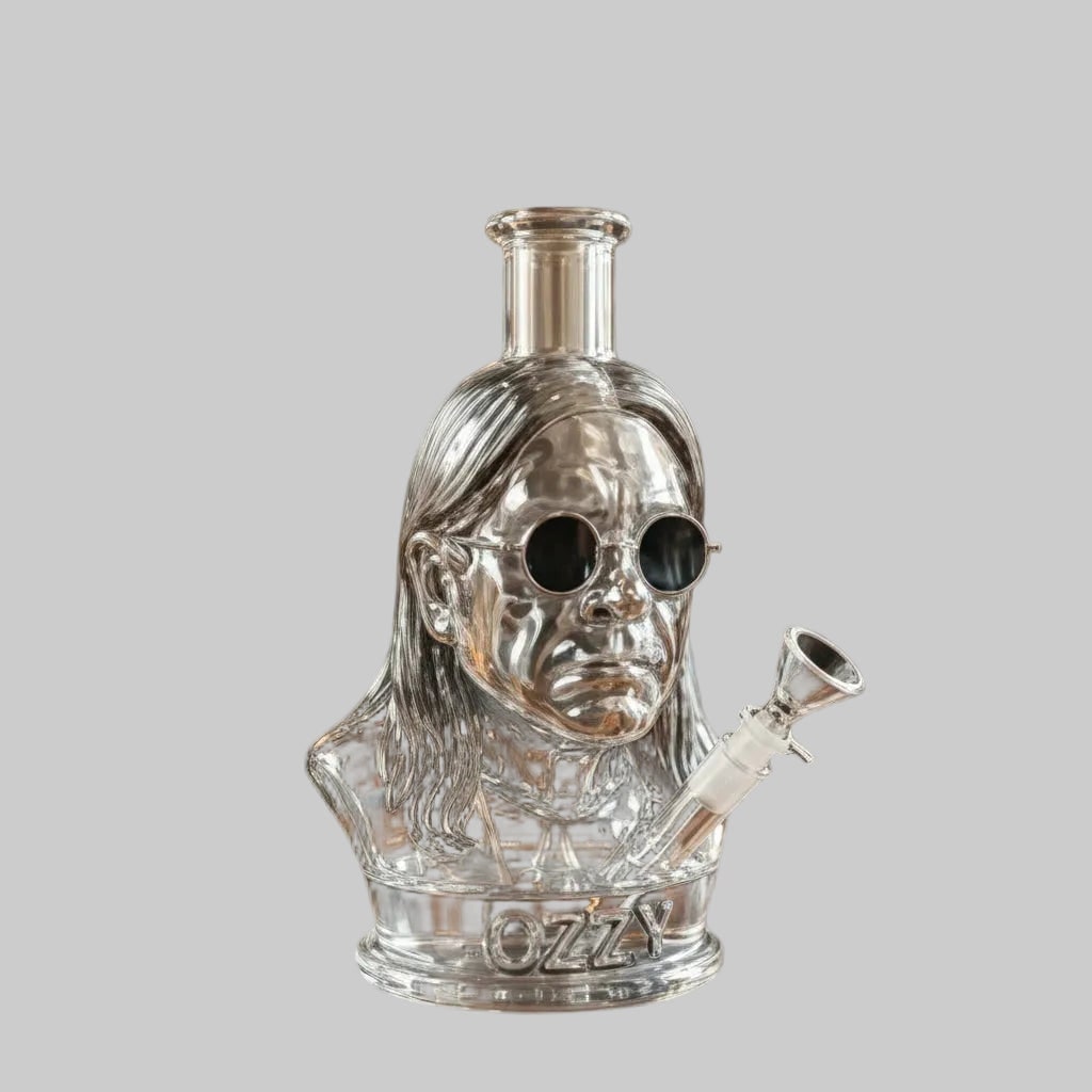 Halloween Rock Star Bust Water Pipe with Glass Design - Image 2