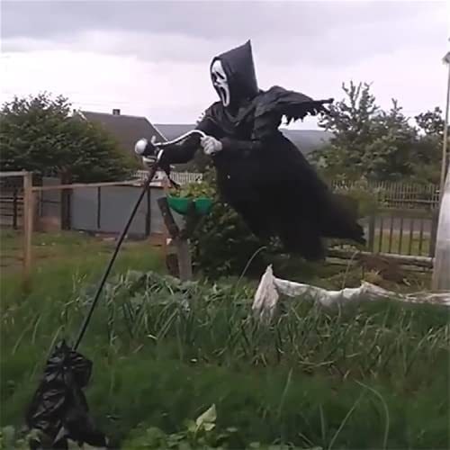 Halloween Scarecrow Decoration Scary Outdoor Ghost with Ground Stake for Garden Haunted House - Image 2