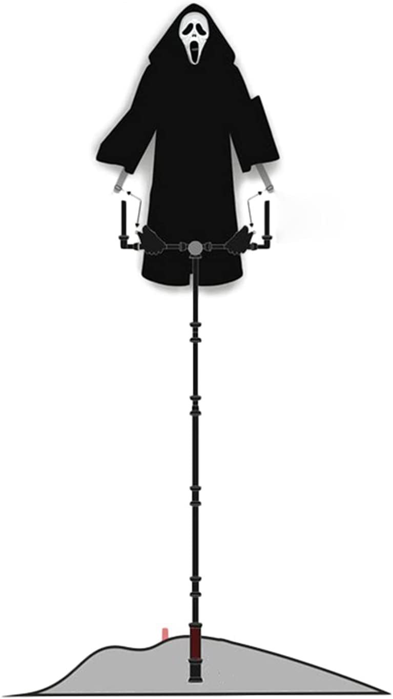 Halloween Scarecrow Decoration Scary Outdoor Ghost with Ground Stake for Garden Haunted House - Image 4