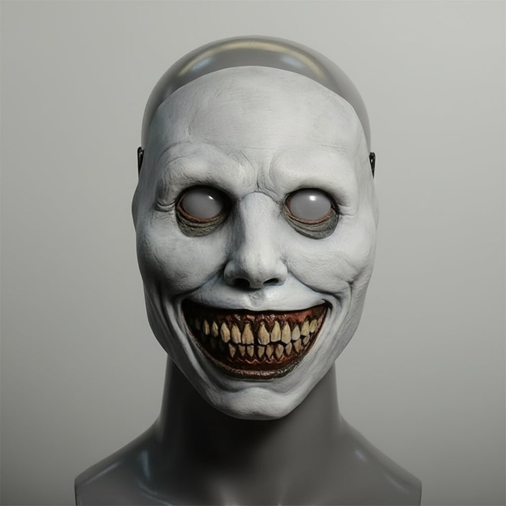 Halloween Scary Costume Mask with LED and Creepy Horror Face Design Clown - Image 1