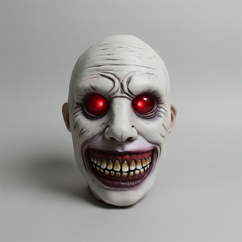 Halloween Scary Costume Mask with LED and Creepy Horror Face Design Clown - Image 11
