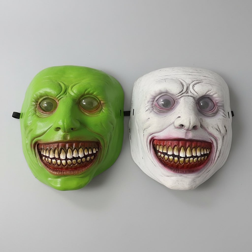 Halloween Scary Costume Mask with LED and Creepy Horror Face Design Clown - Image 3