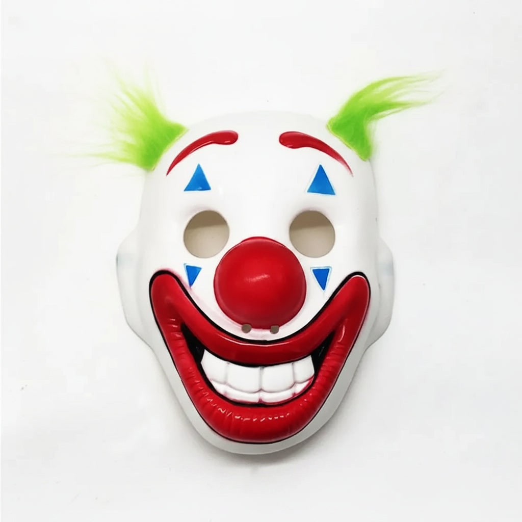 Halloween Scary Creepy Clown Mask with Synthetic and Textured Face for Evil Horror Costume Party - Image 4