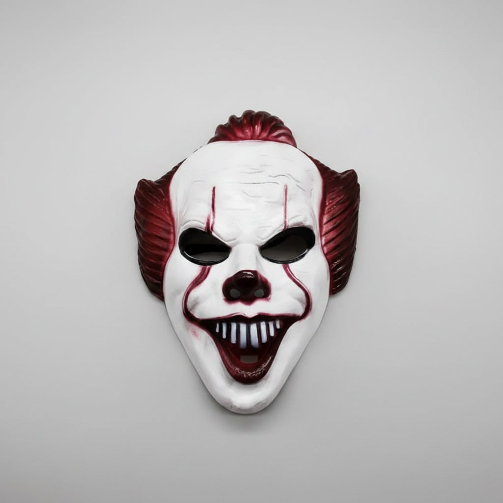 Halloween Scary Creepy Clown Mask with Synthetic and Textured Face for Evil Horror Costume Party - Image 5