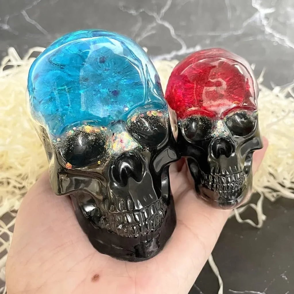 Halloween Silicone Molds for Resin and Candle Making Skull Casting Kit with 3 Sizes - Image 3