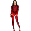 Halloween Skeleton Costume with Bodysuit and Garter Leggings Two Piece Set - Image 1