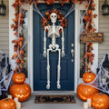 Halloween Skeleton Decoration and Prop Life-Size Poseable with Articulated Joints - Image 1