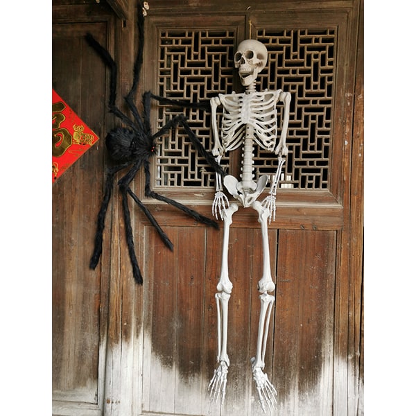 Halloween Skeleton Decoration and Prop Posable Plastic with Articulated Joints - Image 2