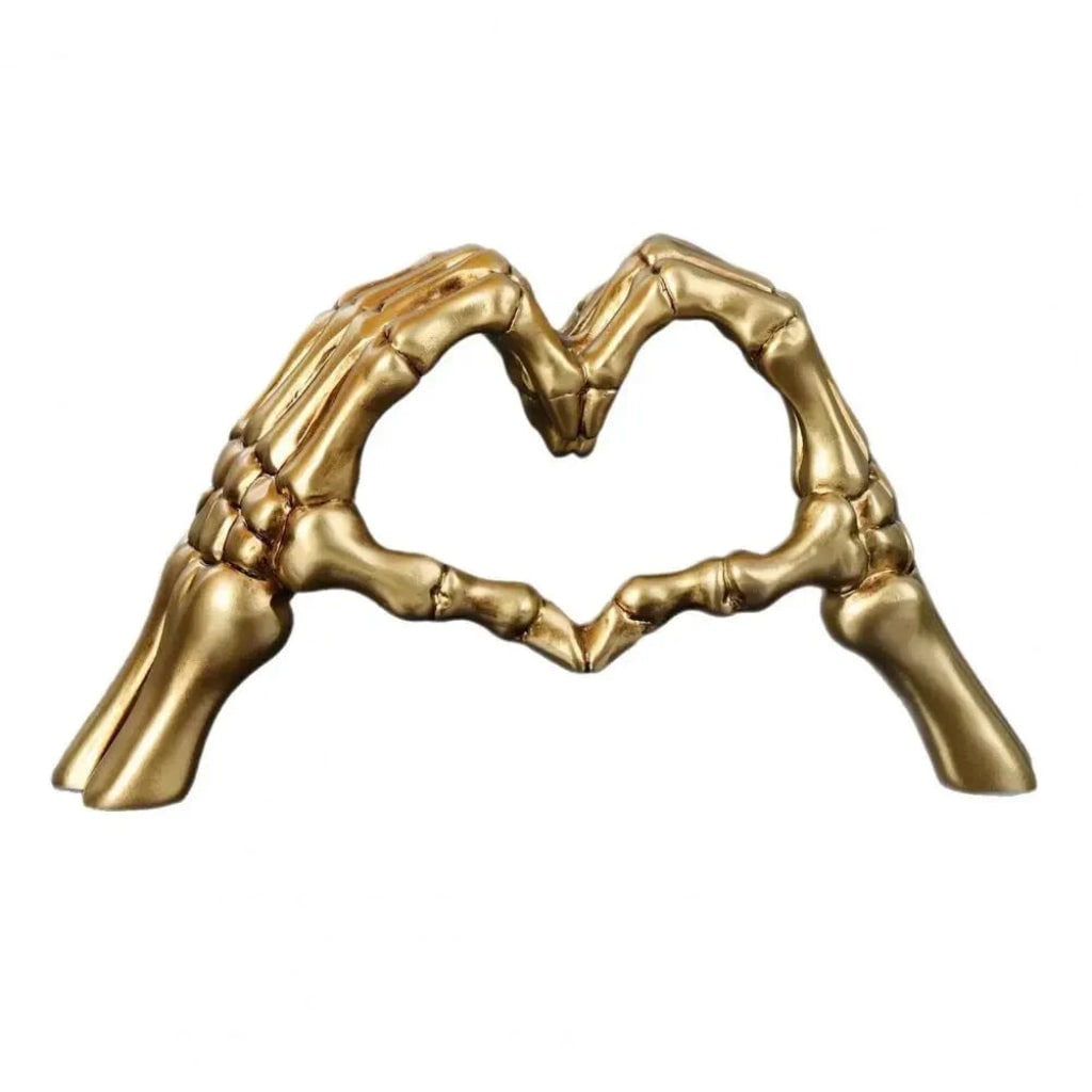 Halloween Skeleton Decoration Heart Sculpture Tabletop Figurine for Table Decor - Image 7