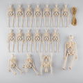 Halloween Skeleton Decoration Mini Plastic Figurines with Posable Joints for Party and Haunted House - Image 1