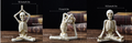 Halloween Skeleton Yoga Pose Resin Desktop Decoration Figurine - Image 6
