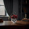 Halloween Skull Building Blocks with Roses and Magnetic Childrens Toy Set Tiles - Image 1