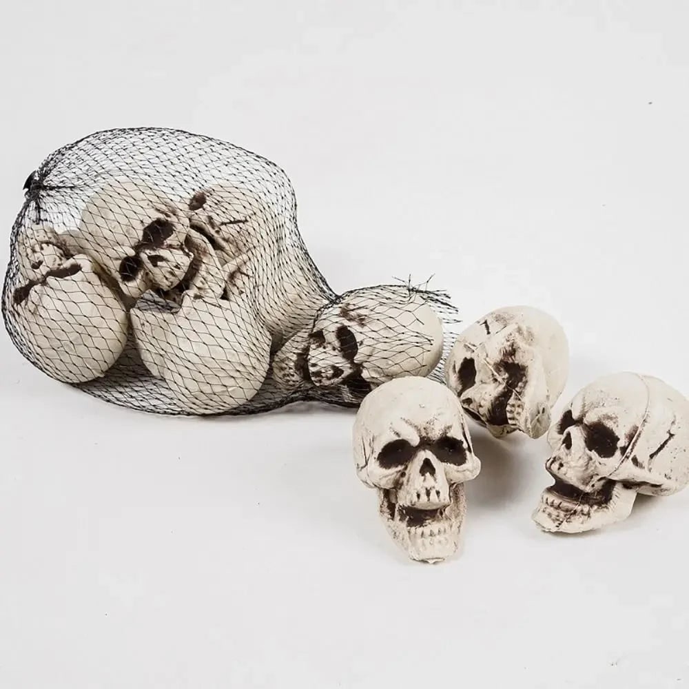 Halloween Skull Decorations Scary Props Mini Plastic for Party and Haunted House - Image 1