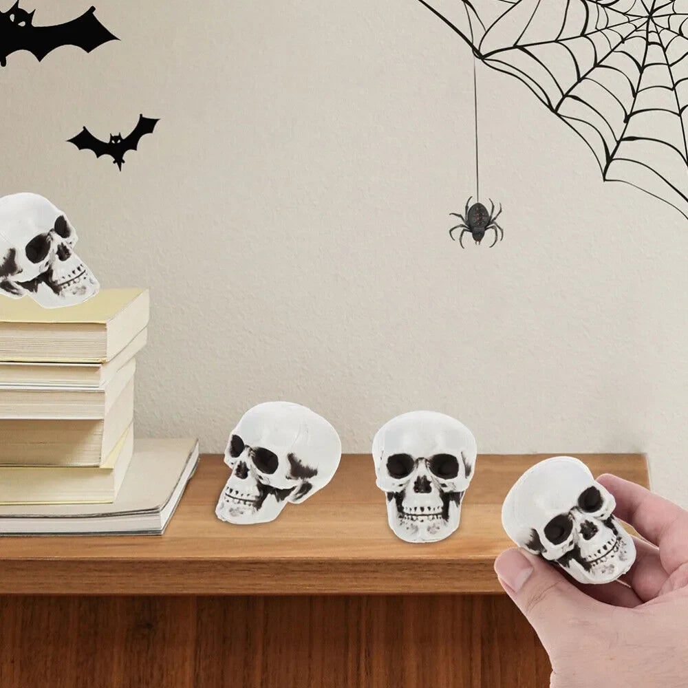 Halloween Skull Decorations Scary Props Mini Plastic for Party and Haunted House - Image 2