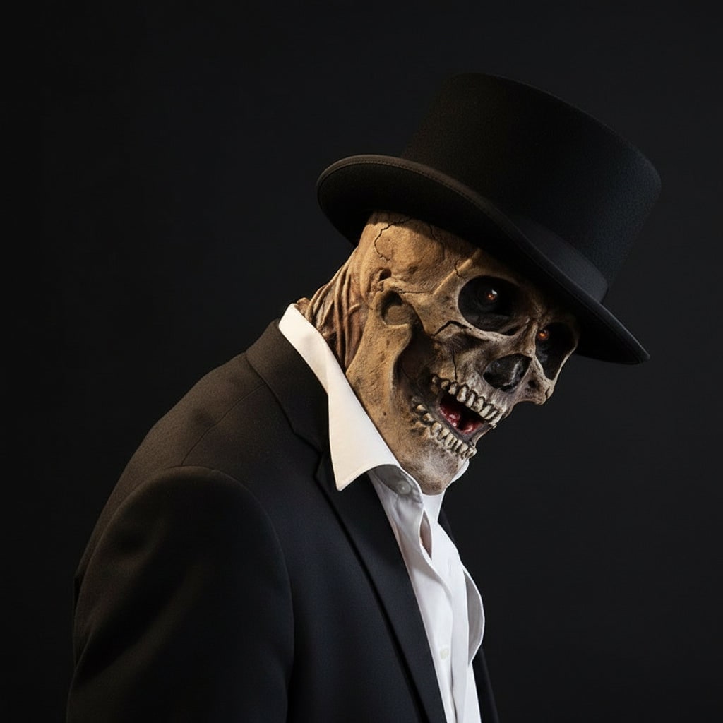 Halloween Skull Skeleton Mask with Exposed Brain and Ribcage for Creepy Party Prop Cat Woman - Image 5