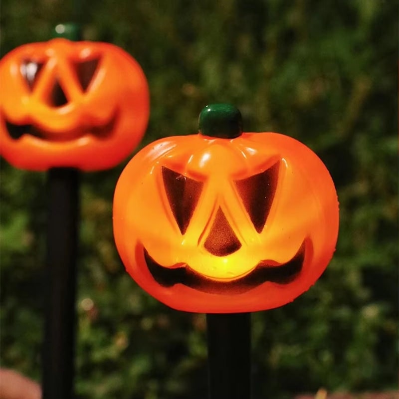 Halloween Solar Pathway Lights with Pumpkin Stakes for Outdoor Yard Decoration - Image 3