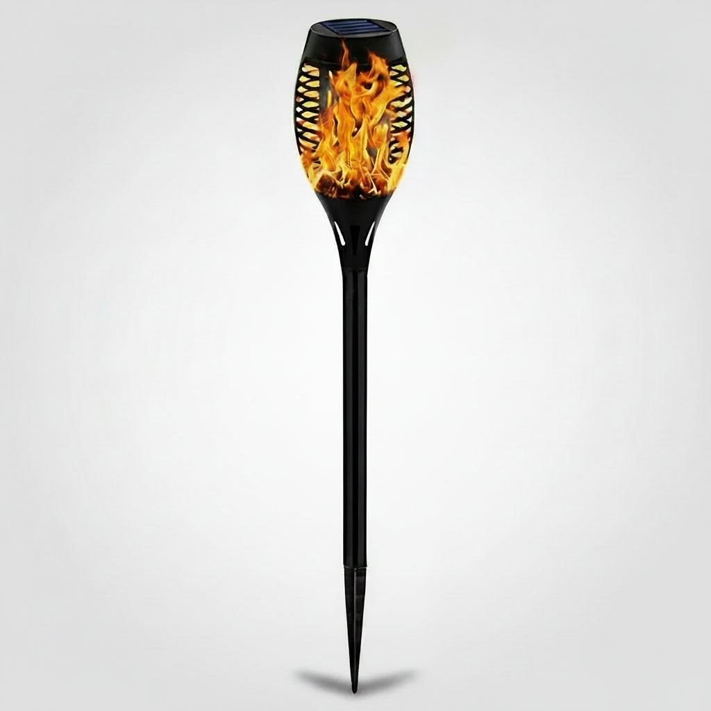 Halloween Solar Torch Lights with Flickering Flame Effect for Outdoor Yard and Landscape Decoration - Image 1