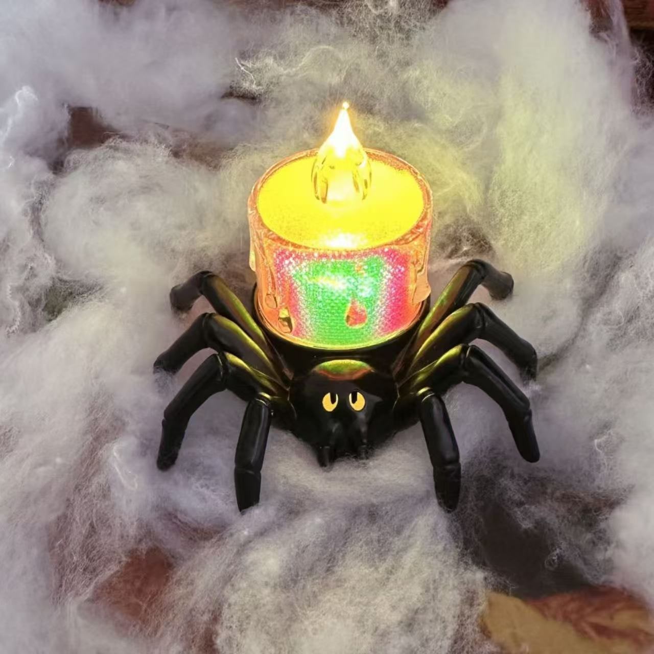 Halloween Spider Tea Lights Battery Operated LED Decoration for Party and Haunted House - Image 13