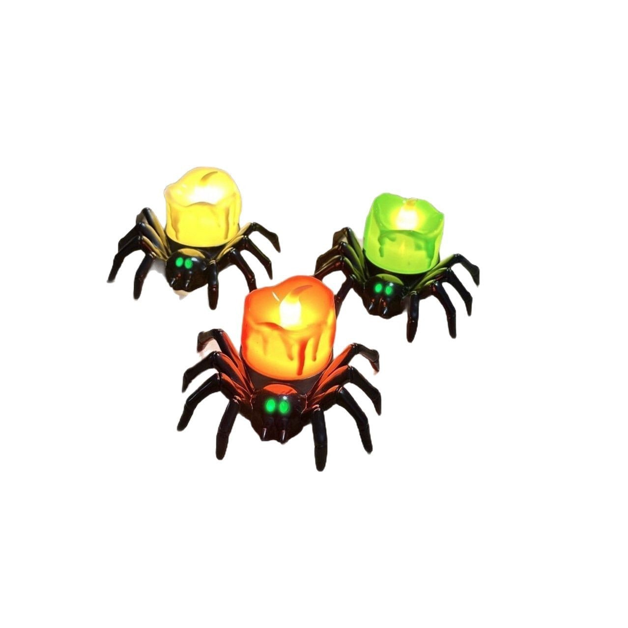 Halloween Spider Tea Lights Battery Operated LED Decoration for Party and Haunted House - Image 3