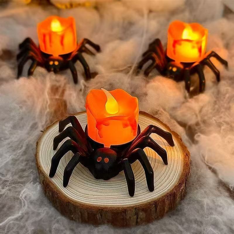 Halloween Spider Tea Lights Battery Operated LED Decoration for Party and Haunted House - Image 8