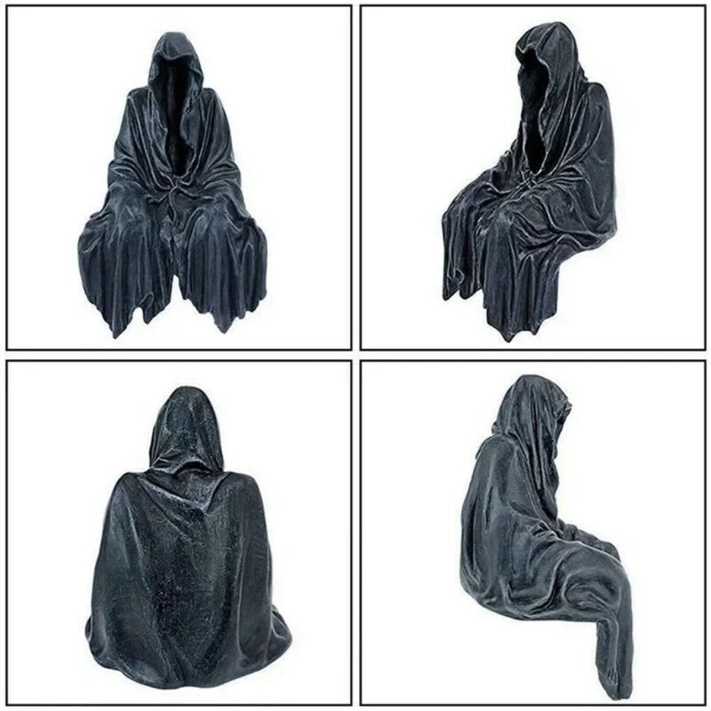 Halloween Spooky Grim Reaper Shelf Sitter Resin Figurine Decoration - Image 5