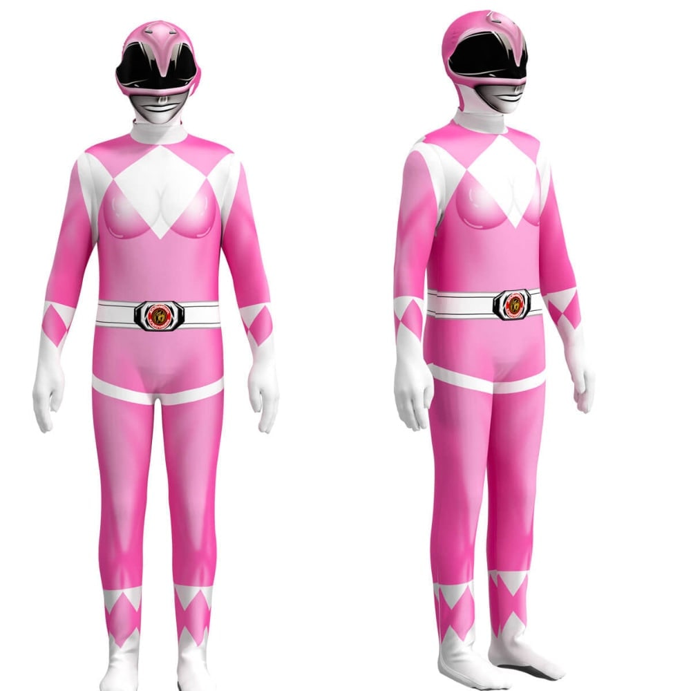 Halloween Superhero Park Ranger Costume Jumpsuit with Mask and Gloves for Dress Up Party - Image 19