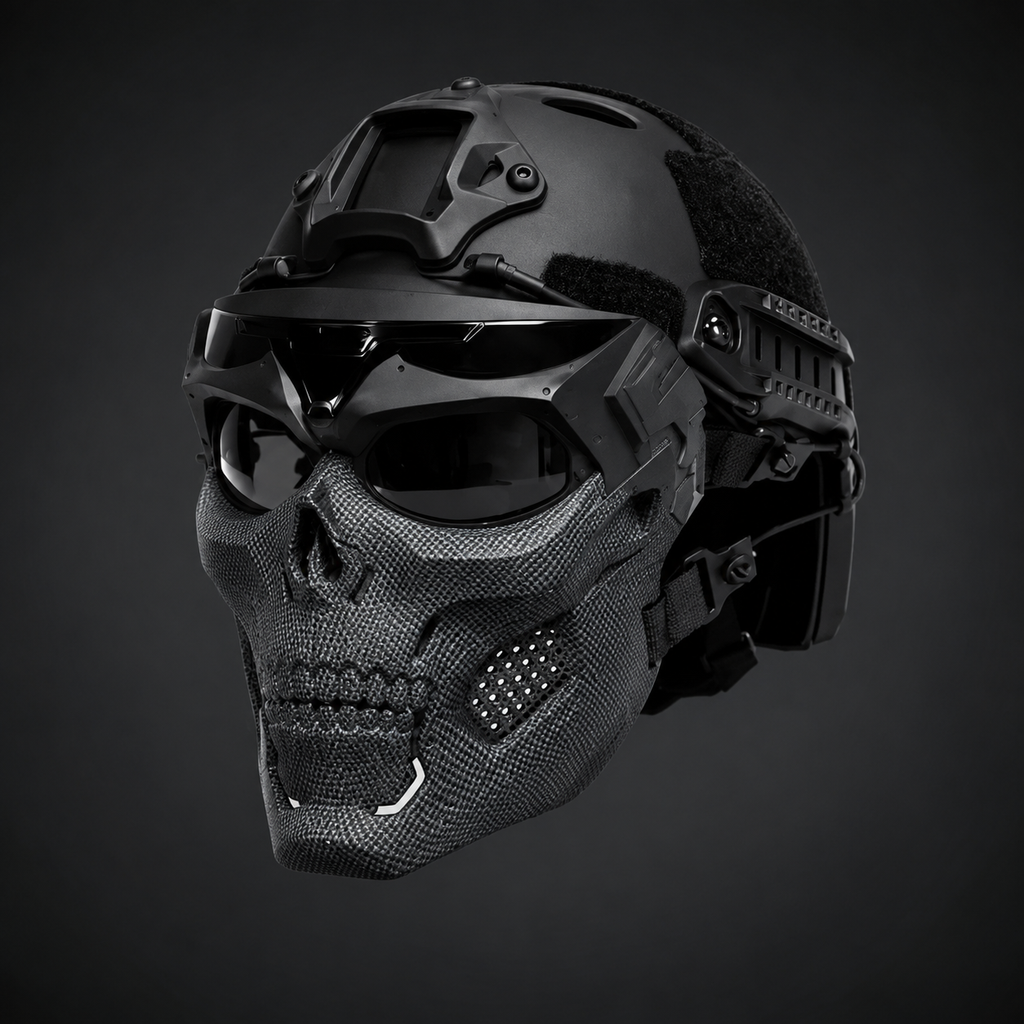 Halloween Tactical Skull Mask and Face Balaclava for Airsoft and Cosplay Candy - Image 4