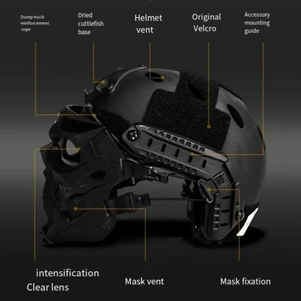 Halloween Tactical Skull Mask and Face Balaclava for Airsoft and Cosplay Candy - Image 7