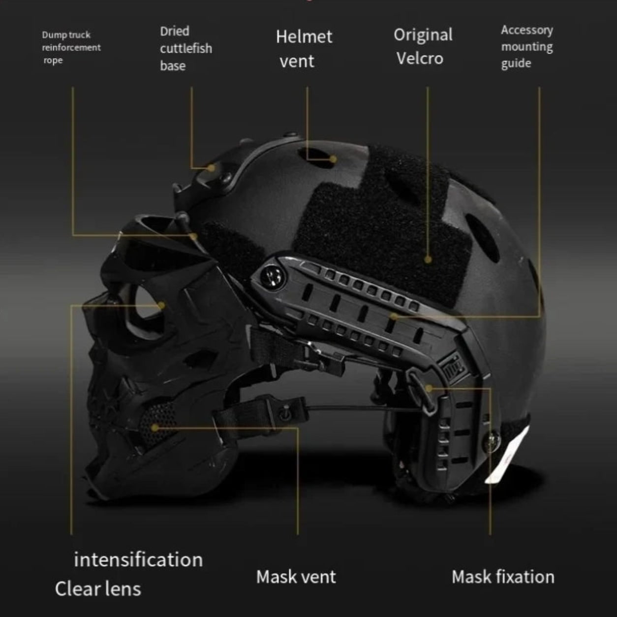 Halloween Tactical Skull Mask and Face Balaclava for Airsoft and Cosplay Candy - Image 7