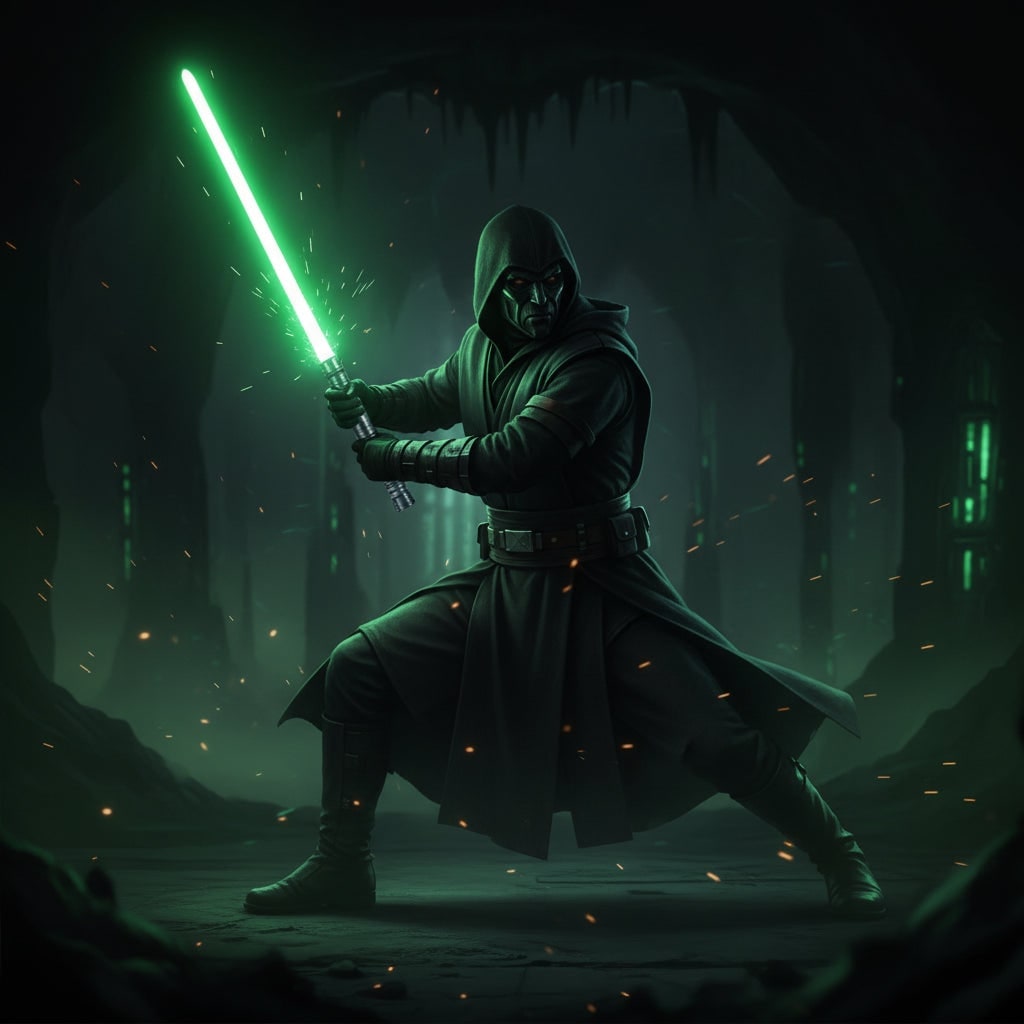 Halloween Toy Lightsaber Neo Pixel Light Up with Metal Hilt and LED Blade for Costume Party - Image 1