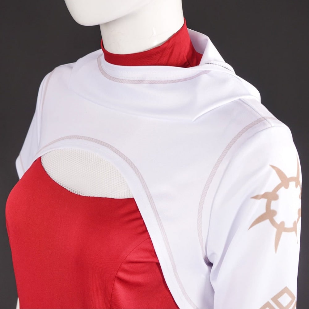 Halloween Vampire Cosplay Costume Set with Hooded Shrug and Pleated Skirt - Image 6