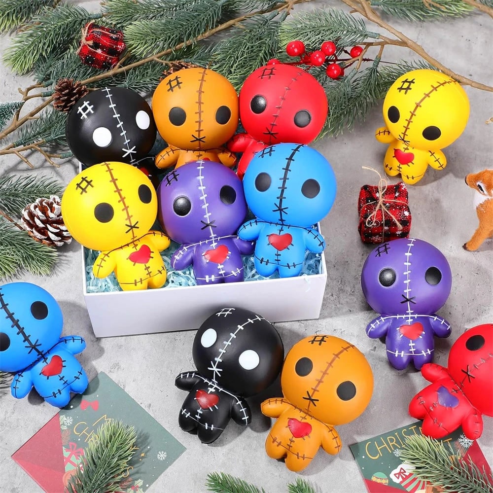 Halloween Voodoo Doll Squishy Toy with Slow-Rising Stress Relief for Party Favors - Image 1