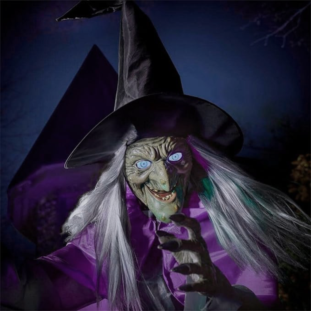 Halloween Witch Prop and Yard Decoration with Standing Base for Outdoor Display - Image 2