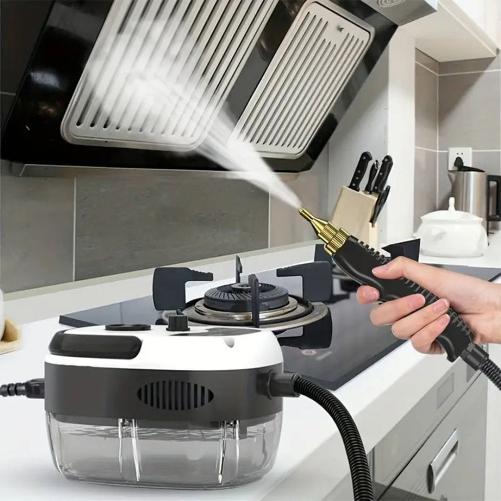 Handheld Portable Steam Cleaner for Rugs and Carpets with Chemical Free Cleaning Wand - Image 1