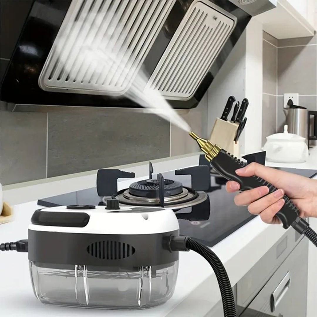 Handheld Portable Steam Cleaner for Rugs and Carpets with Chemical Free Cleaning Wand - Image 1