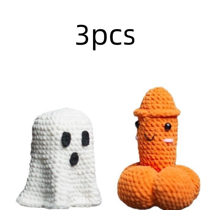 Handmade Crocheted Novelty Gag Gift with Safety Eyes and Stitched Details - Image 2