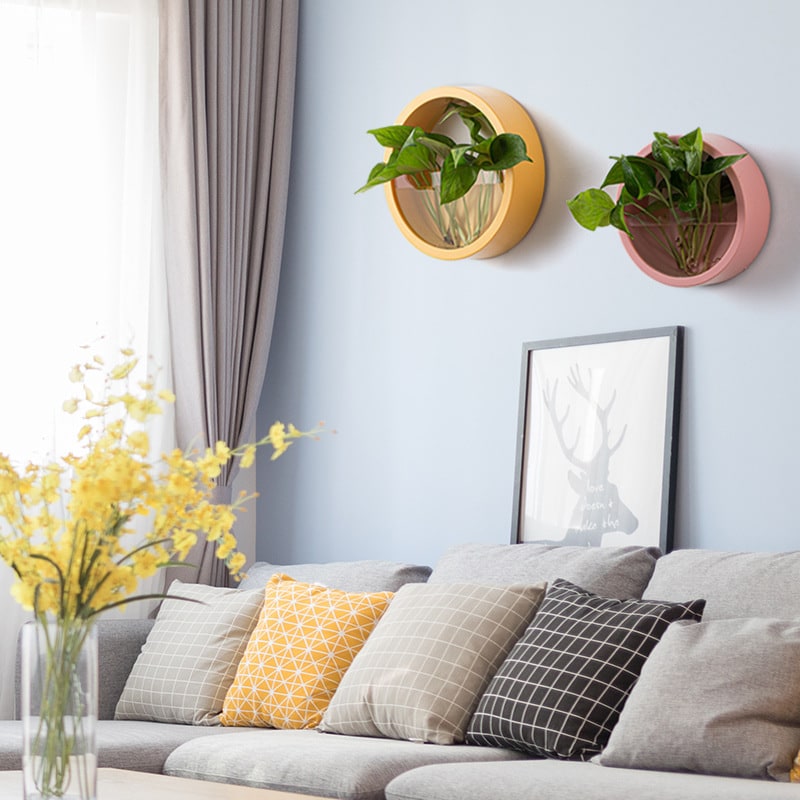 Hanging Wall Planter with Clear Acrylic Front Panel for Succulents Modern Indoor Vertical Plant - Image 13